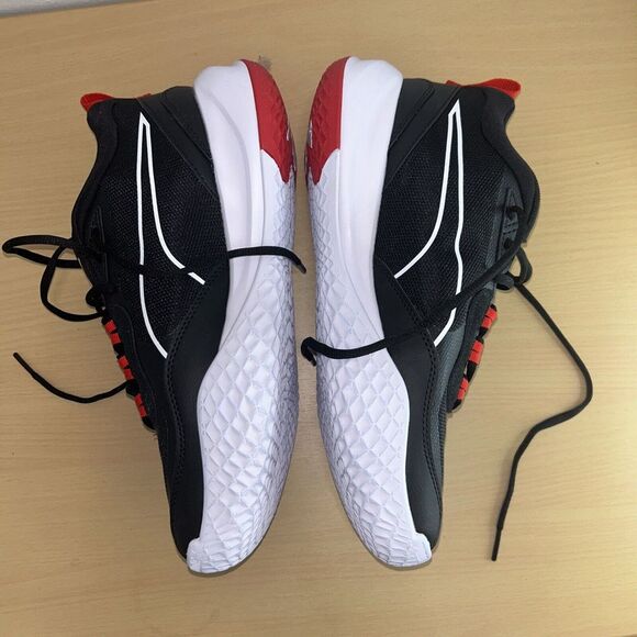 Puma Playmaker Pro Basketball Men's Shoes Black Red White Size 10 - Picture 4 of 7